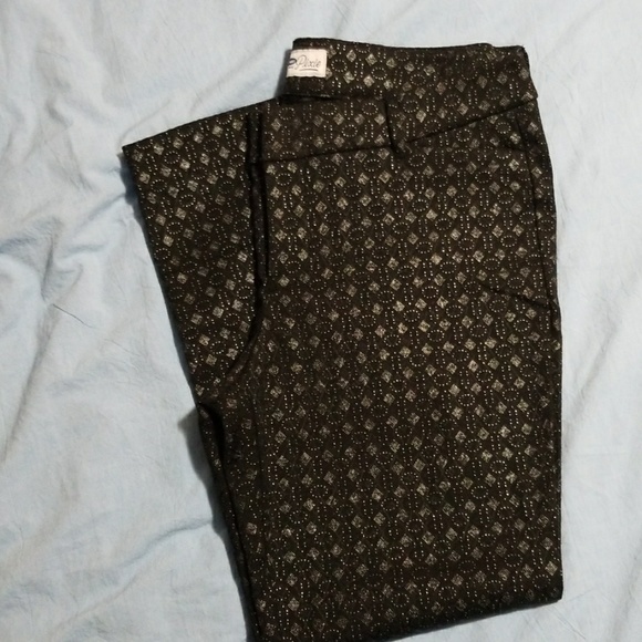 Old Navy Pixie Pants Black/Silver Size 8 - Picture 1 of 2